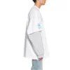 Balenciaga x WFP T-shirt com mangas duplas “Branca” 698089TMVL29086