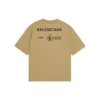 Balenciaga x WFP T-shirt, corte médio, «Khaki» 612966THV849605