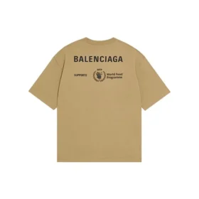 Balenciaga x WFP T-shirt, corte médio, «Khaki» 612966THV849605