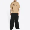 Balenciaga x WFP T-shirt, corte médio, «Khaki» 612966THV849605