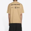 Balenciaga x WFP T-shirt, corte médio, «Khaki» 612966THV849605