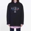 Bandeira de Paris em veludo, unissexo, preto 594576TGV491000