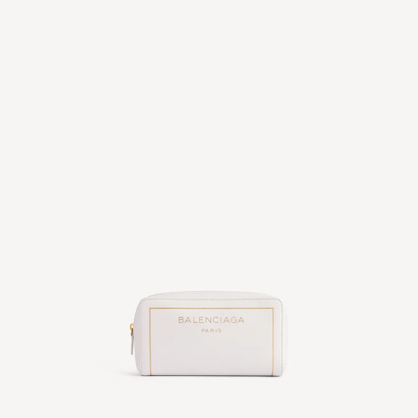 Bolsa cosmética para perfumes em dix branco marfim Bolsa cosmética para perfumes em dix branco marfim