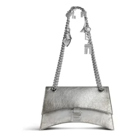 Bolsa de corrente pequena Crush com efeito sujo «Silver» 7819202AA6X8110