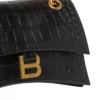 Bolsa de corrente pequena Crush com relevo de crocodilo «Preto» 716351210IX1000