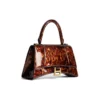 Bolsa de mão pequena Hourglass com padrão de concha de tartaruga «Castanho» 5935462AAZK2126