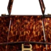 Bolsa de mão pequena Hourglass com padrão de concha de tartaruga «Castanho» 5935462AAZK2126
