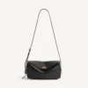 Bolsa de ombro Le 7 para mulher, tamanho médio, em preto Bolsa de ombro Le 7 para mulher, tamanho médio, em preto