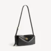 Bolsa de ombro Le 7 para mulher, tamanho médio, em preto Bolsa de ombro Le 7 para mulher, tamanho médio, em preto