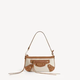 Bolsa feminina «Le City» com alça em bege/camel