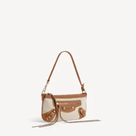 Bolsa feminina «Le City» com alça em bege/camel