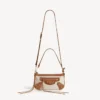 Bolsa feminina «Le City» com alça em bege/camel