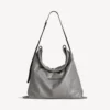 Bolsa grande tipo shopper para homem, com bolsa de proteção, para usar a tiracolo, em cinzento