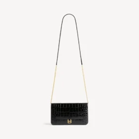 Bolsa para telemóvel feminina em forma de Hourglass, na cor preta