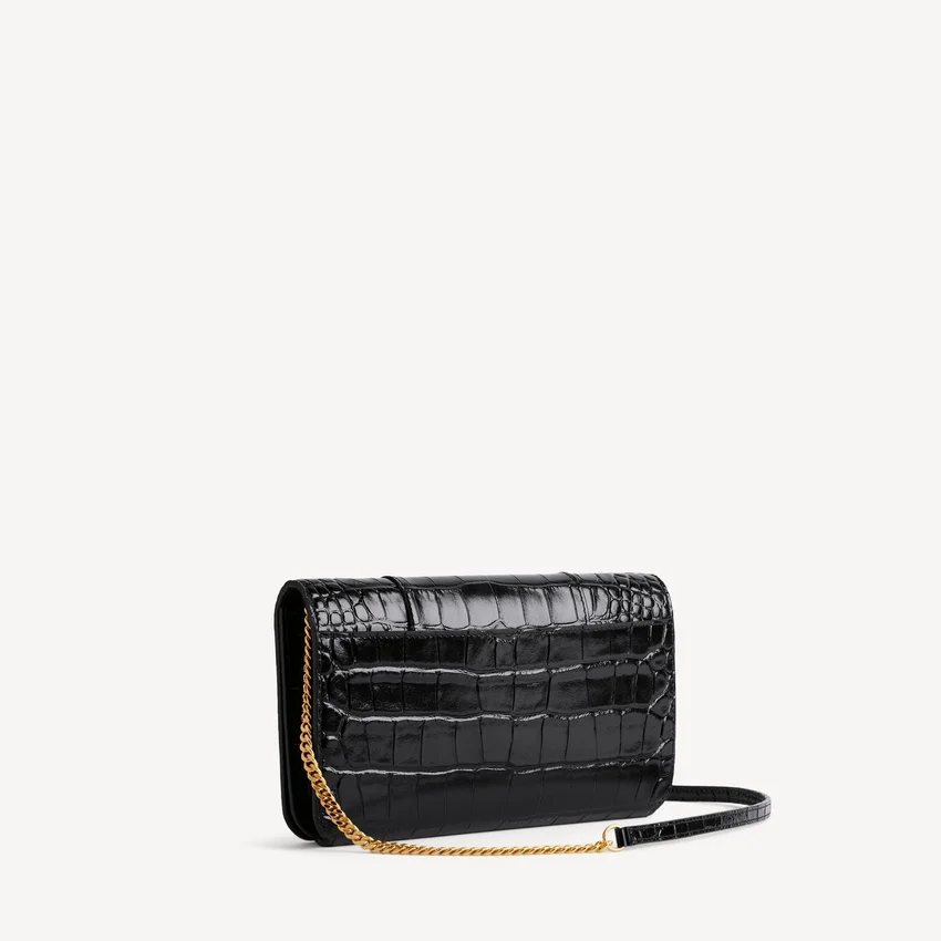 Bolsa para telemóvel feminina em forma de Hourglass, na cor preta Bolsa para telemóvel feminina em forma de Hourglass, na cor preta