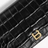 Bolsa para telemóvel feminina em forma de Hourglass, na cor preta Bolsa para telemóvel feminina em forma de Hourglass, na cor preta