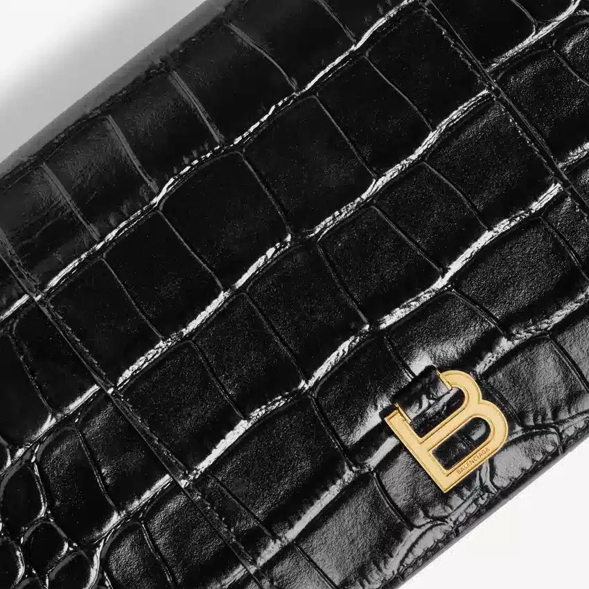 Bolsa para telemóvel feminina em forma de Hourglass, na cor preta Bolsa para telemóvel feminina em forma de Hourglass, na cor preta