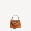 Bolsa Rodeo Mini para mulher em couro cowboy castanho claro
