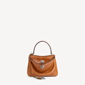 Bolsa Rodeo Mini para mulher em couro cowboy castanho claro
