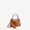 Bolsa Rodeo Mini para mulher em couro cowboy castanho claro