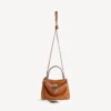 Bolsa Rodeo Mini para mulher em couro cowboy castanho claro