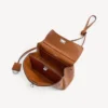 Bolsa Rodeo Mini para mulher em couro cowboy castanho claro
