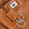 Bolsa Rodeo Mini para mulher em couro cowboy castanho claro