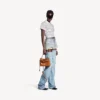 Bolsa Rodeo Mini para mulher em couro cowboy castanho claro