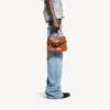 Bolsa Rodeo Mini para mulher em couro cowboy castanho claro