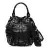 Bolsa tipo balde pequena Le Cagole «Black» 7024321VG9Y1000