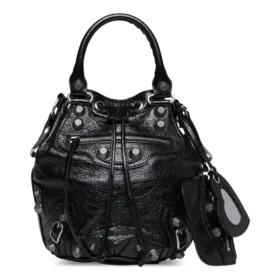 Bolsa tipo balde pequena Le Cagole «Black» 7024321VG9Y1000