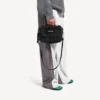Bolsa tipo mensageiro militar para homem, pequena, em preto