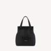 Bolsa tipo tote militar masculina, tamanho médio, em preto