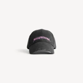 Boné Balenciaga DIY para homem, preto