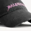Boné Balenciaga DIY para homem, preto