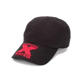 Boné Balenciaga x Rated «Preto e Vermelho» 617144410B21074 Boné Balenciaga x Rated «Preto e Vermelho» 617144410B21074