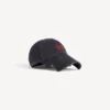 Boné clássico Laurel em preto/vermelho desbotado