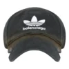Boné com logótipo Balenciaga x adidas Trefoil «Black White» 723749410B2