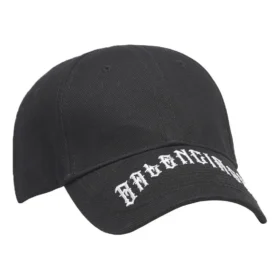 Boné com viseira e logótipo «Tattoo» bordado da Balenciaga «Black» 570102410B71077