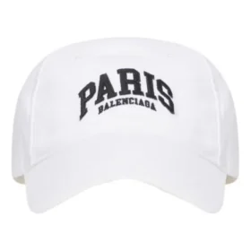 Boné de basebol com logótipo de Paris «Branco» 680748410B29060