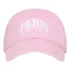 Boné de basebol com logótipo de Paris «Light Pink White» 680748410B20697