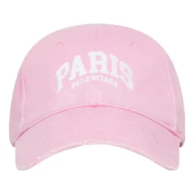Boné de basebol com logótipo de Paris «Light Pink White» 680748410B20697