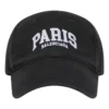 Boné de basebol com logótipo de Paris «Preto Branco» 680748410B20107