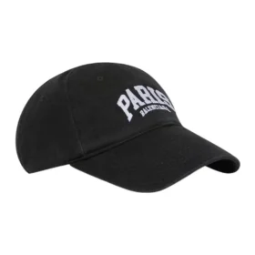 Boné de basebol com logótipo de Paris «Preto Branco» 680748410B20107