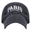 Boné de basebol com logótipo de Paris «Preto Desbotado e Branco» 680748-410B2