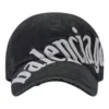 Boné de basebol com logótipo diagonal «Preto Branco» 680738410B21077