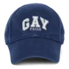 Boné de basebol em sarja de algodão com bordado Pride «Azul» 670810410B24000