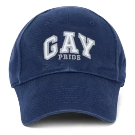 Boné de basebol em sarja de algodão com bordado Pride «Azul» 670810410B24000