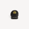 Boné masculino com emblema naval em preto
