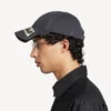Boné masculino em fita adesiva, em preto desbotado
